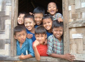 kids in window-big